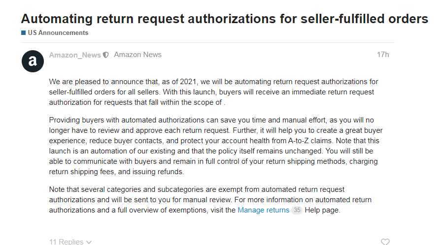 嫌買家白嫖得不夠多？亞馬遜又出“爭議”公告！