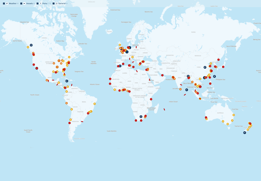窒息！全球120多個港，堵得一抹黑！