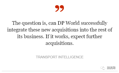 德迅宣布收購一家貨運代理；DP World朝物流領域又進一步
