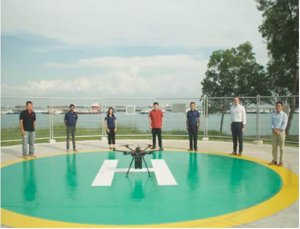 新加坡港無人機(jī)升級，旨在解決“最后一公里”船岸交付問題