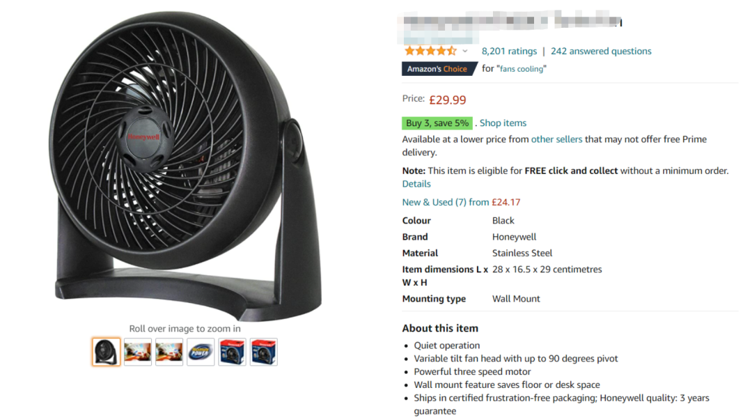 Best Sellers榜單第3，留評8000+！亞馬遜電風(fēng)扇銷量飆升