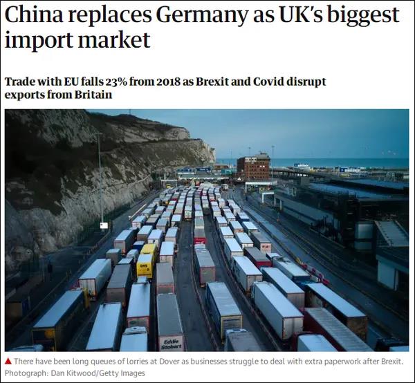 首次超過德國，一季度中國成英國最大進(jìn)口來源國