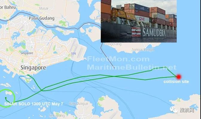 事故丨數(shù)個集裝箱損壞！一艘集裝箱船與散貨船相撞！