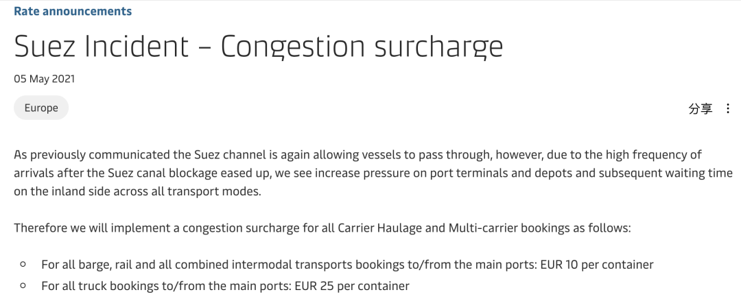 海運(yùn)費(fèi)還要漲？2M、赫伯羅特、達(dá)飛等多家船公司上調(diào)多項(xiàng)附加費(fèi)！外貿(mào)企業(yè)再承壓！