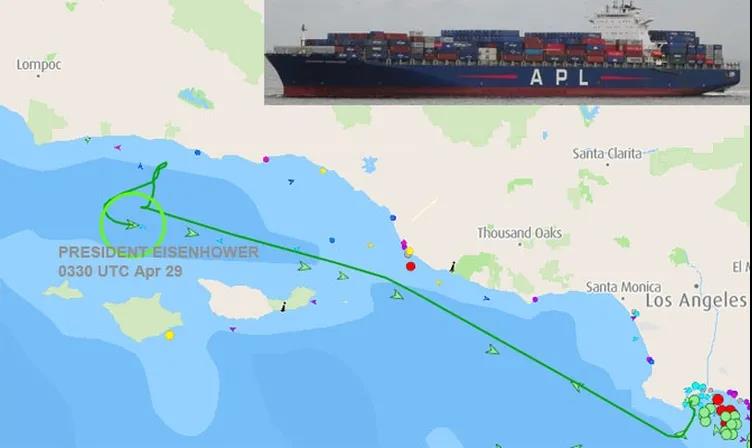 事故丨一艘集裝箱船在洛杉磯起火！曾掛靠上海、青島等國(guó)內(nèi)港口