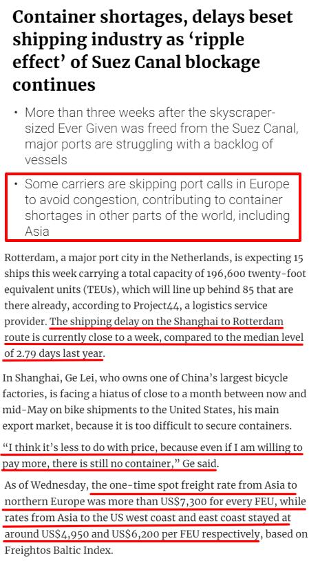 用這些英文實錘告訴買家，出口海運現(xiàn)在到底有多“瘋”！