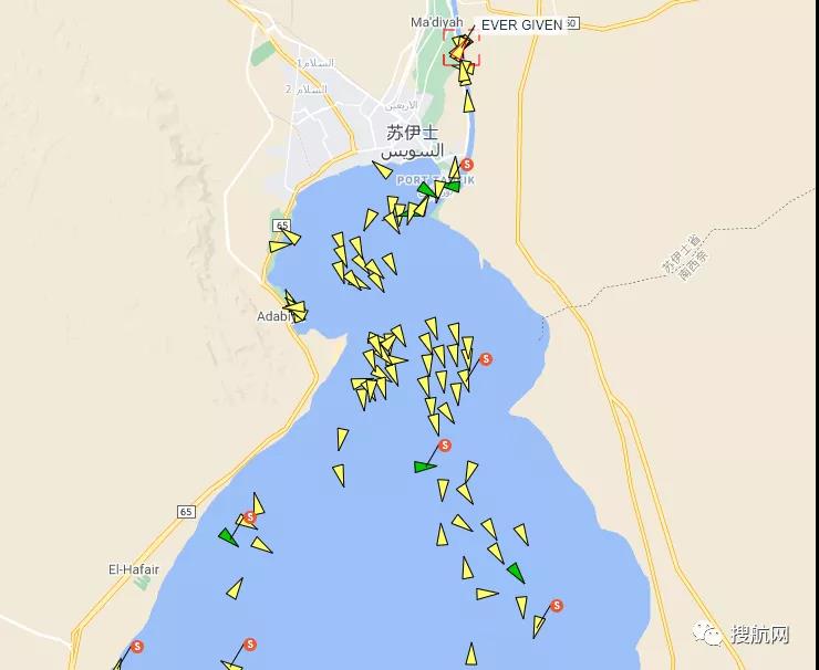 突發(fā)丨一艘大型箱船擱淺，蘇伊士運(yùn)河大堵塞，雙向航道封鎖！曾掛靠國(guó)內(nèi)多個(gè)重要港口！