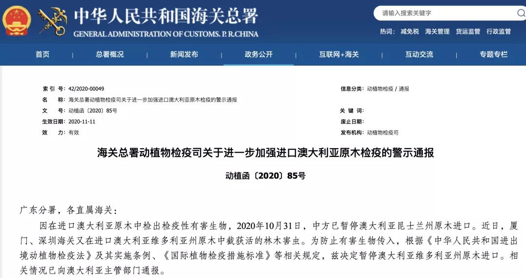 澳大利亞請求恢復(fù)原木出口！中國并未回應(yīng)，澳損失將達12.3億