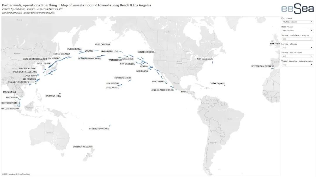 創(chuàng)紀(jì)錄！超過40艘集裝箱船在洛杉磯和長(zhǎng)灘外等待泊位