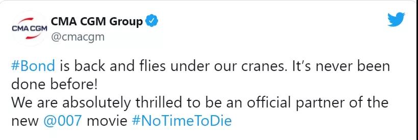 達(dá)飛出借2艘船、一個碼頭用于007電影拍攝！