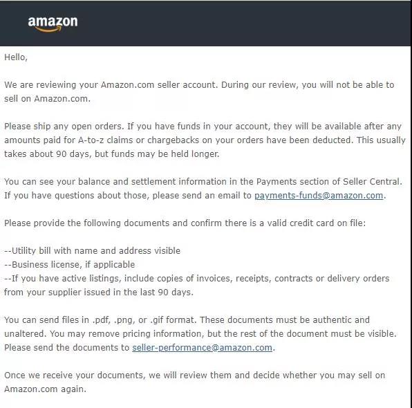 大批賣家恐遭二審？亞馬遜收款賬戶最新通知