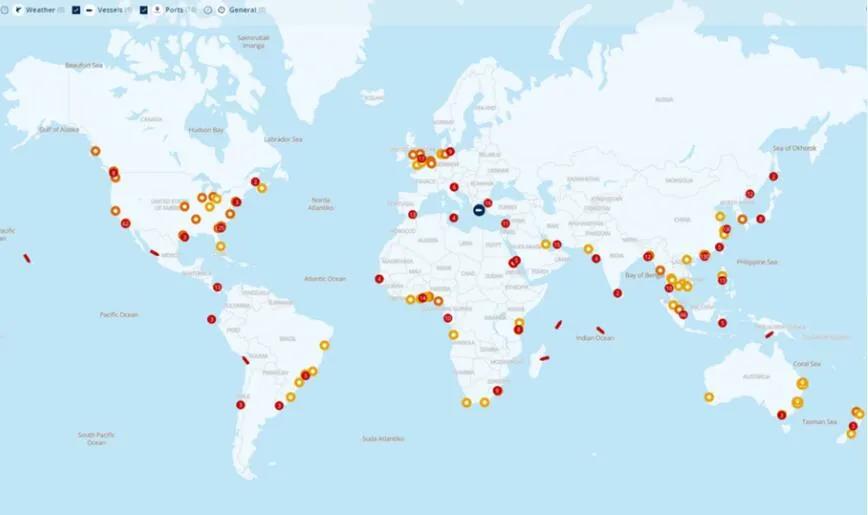 一團糟！全球683艘船堵在港口排隊！多國港口大混亂！出貨請注意！謹(jǐn)防目的港無人提貨等...