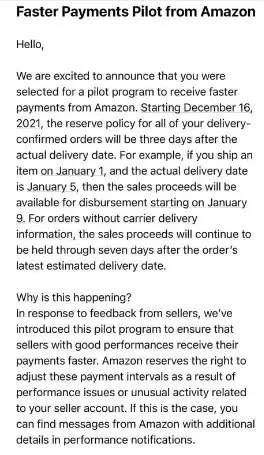 重磅！亞馬遜將回款降至3天！賣家：跟我有關(guān)系？
