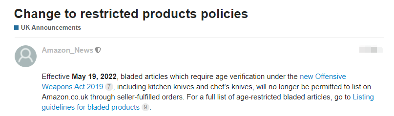 5月19日起！這類商品將被亞馬遜禁止上架！