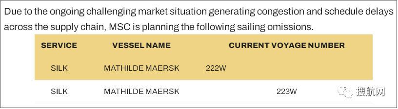 運價繼續(xù)下跌，58個航次被取消！船公司發(fā)布停航跳港通知，涉及上海/寧波/鹽田