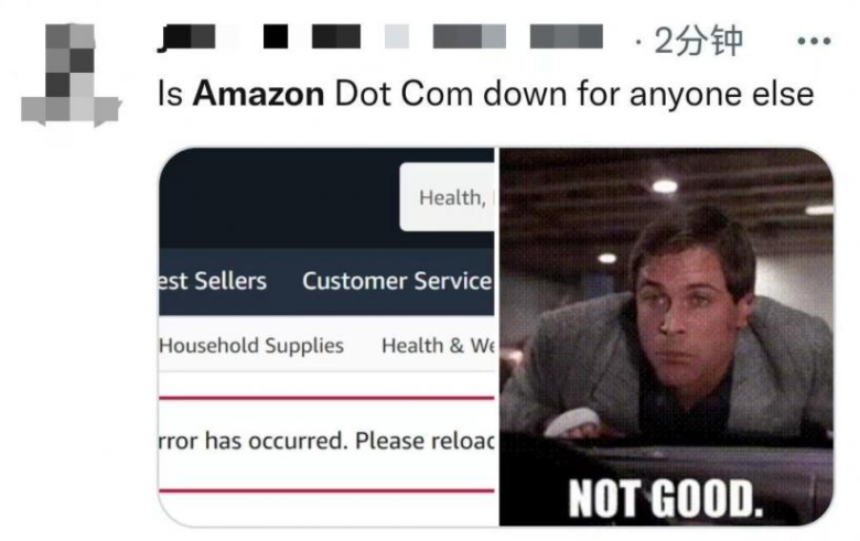 亞馬遜所有站點(diǎn)頁(yè)面全掛！賣家訂單告急......