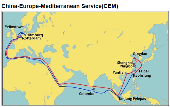 航線快訊！長榮這艘24000TEU全球最大“巨無霸”開啟首航之旅