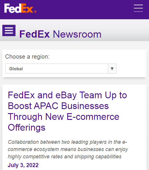 強(qiáng)強(qiáng)聯(lián)手！eBay與聯(lián)邦快遞開展新合作，助力賣家跨境運(yùn)輸商品