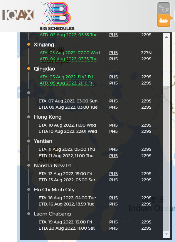 快訊！222米長箱船在浙江海域撞沉另一船