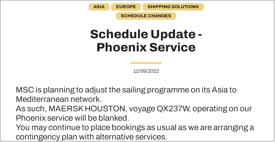 大面積停航，未來(lái)五周94個(gè)航次被取消！船公司發(fā)布航次調(diào)整及取消通知 (附停航跳港匯總)