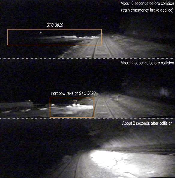 損失190萬美元！美國一船只與火車相撞！