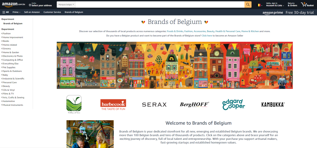 重磅！亞馬遜上線比利時站點