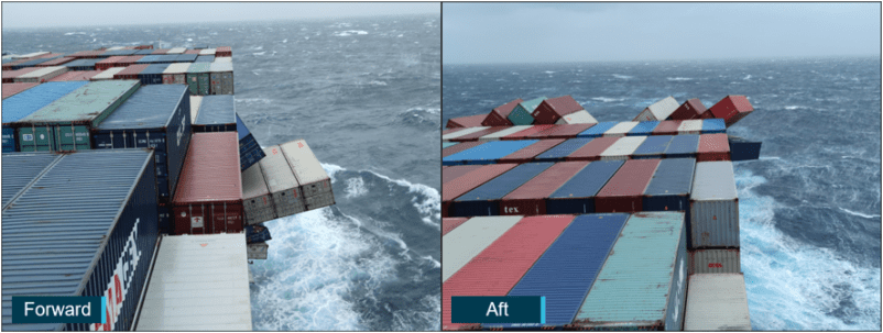 41個集裝箱落水，馬士基起訴該船公司！并索賠250萬美元