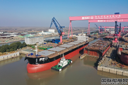 兩船出海試航兩船下水出塢！這家船廠面對疫情迎難而上