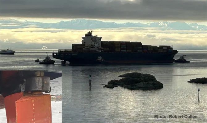 突發(fā)！一大型集裝箱船遭遇故障，航行中斷！目的港包括國內(nèi)港口