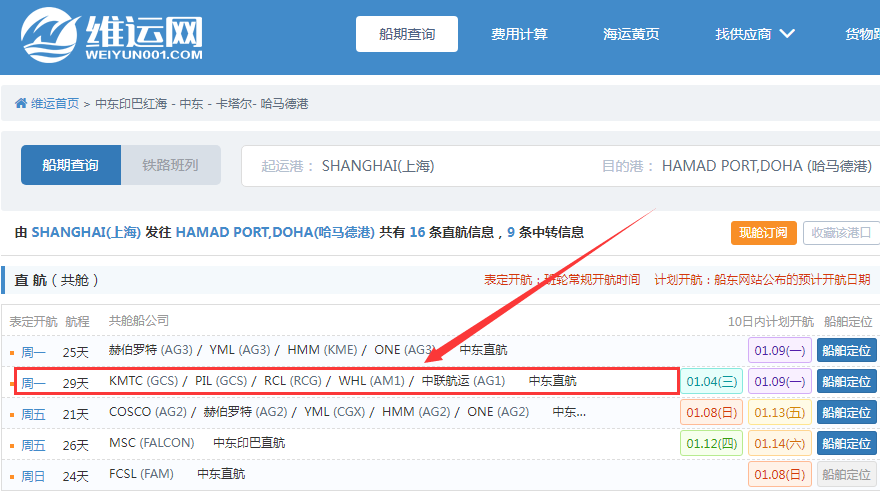航線快訊！PIL、KMTC、WHL等將升級(jí)這條中東航線！新增新加坡及哈馬德港