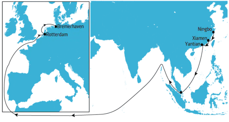 大量船舶停航！這條遠(yuǎn)東-歐洲航線上，只有一艘船在跑！