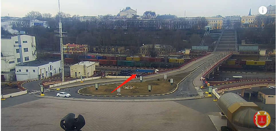 戰(zhàn)爭(zhēng)陰云籠罩下的敖德薩港直播畫面 