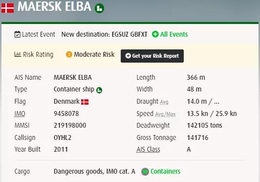 突發(fā)！馬士基一大型集裝箱船機(jī)艙失火！曾掛靠國內(nèi)多個(gè)港口