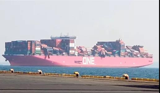 ONE事故更新：可能多達(dá)2250個集裝箱丟失或受損，甲板下集裝箱繼續(xù)由該輪送達(dá)目的地