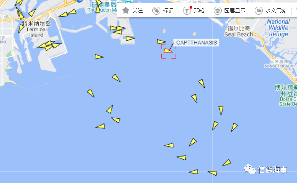 擁堵愈發(fā)嚴重！23艘集裝箱船在加州錨地壓港待泊