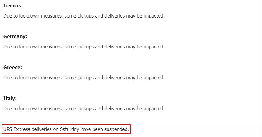 還能出貨嗎？UPS暫時停止向中國部分地區(qū)提供服務(wù)，DHL緊急暫停部分國家進出口服務(wù)！