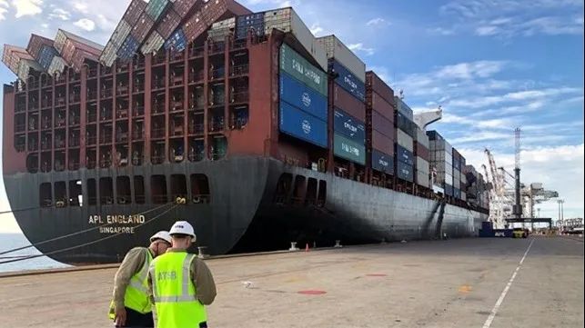 丟失50個集裝箱...APL ENGLAND初步調(diào)查結(jié)果公布