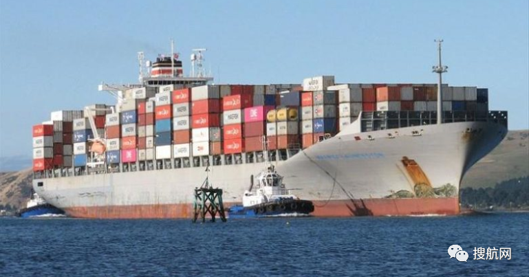事故丨馬士基一艘集裝箱船與軍艦相撞！軍艦被撞成兩截，船長被捕